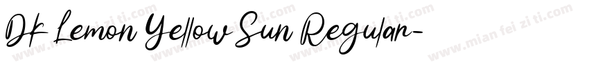 DK Lemon Yellow Sun Regular字体转换